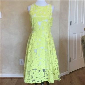 Yellow A line dress
